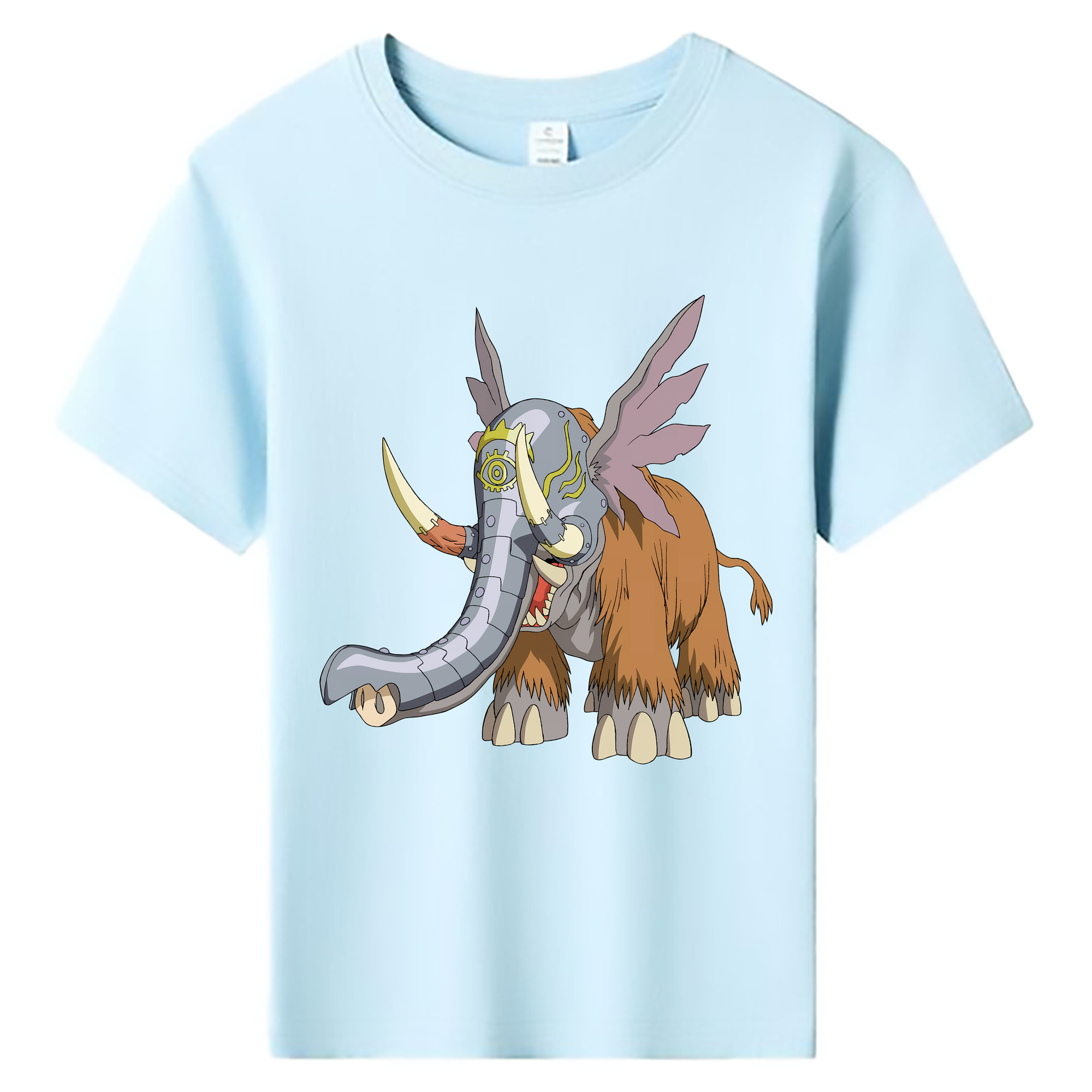 （画像用） Digimon デジタルモンスター/デジモン 綿100％キッズTシャツ（フロントプリント）